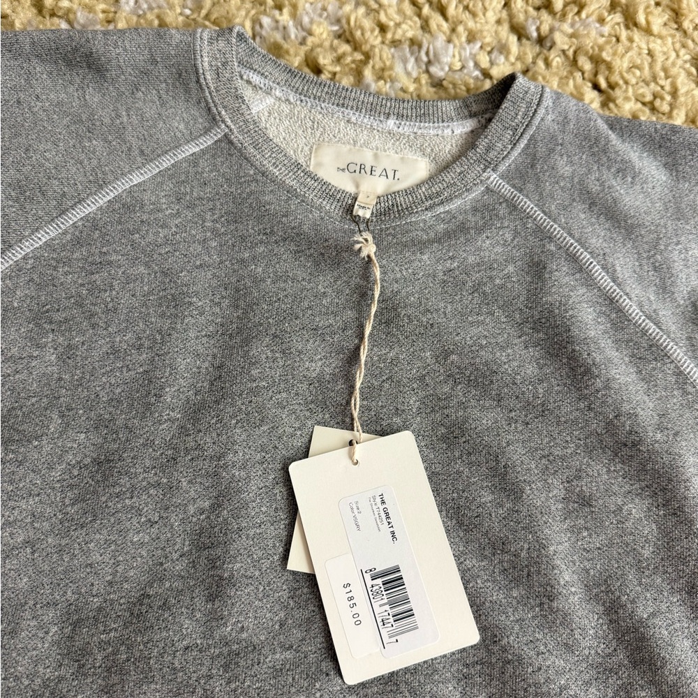 The Great Shrunken Sweatshirt in Varsity Grey - Picture 4 of 8